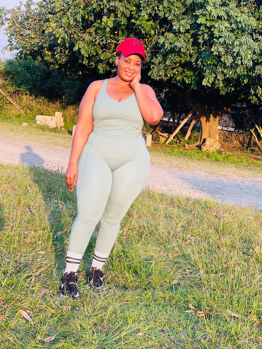 Customer photo review of Active Wear Women's Fitness Set