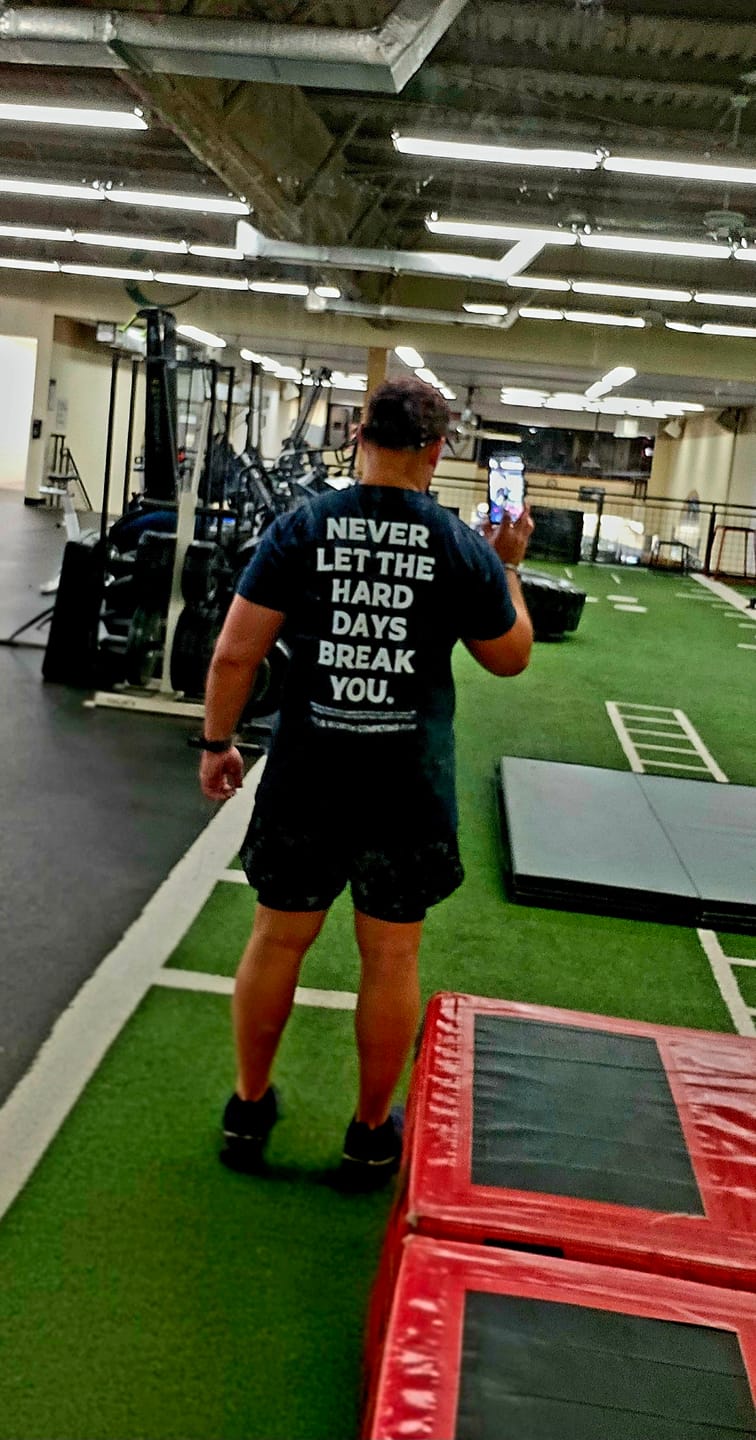 Customer photo review of Never Let the Hard Days Win