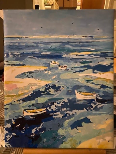 Customer photo review of The Gentle Drift | Paint by Number