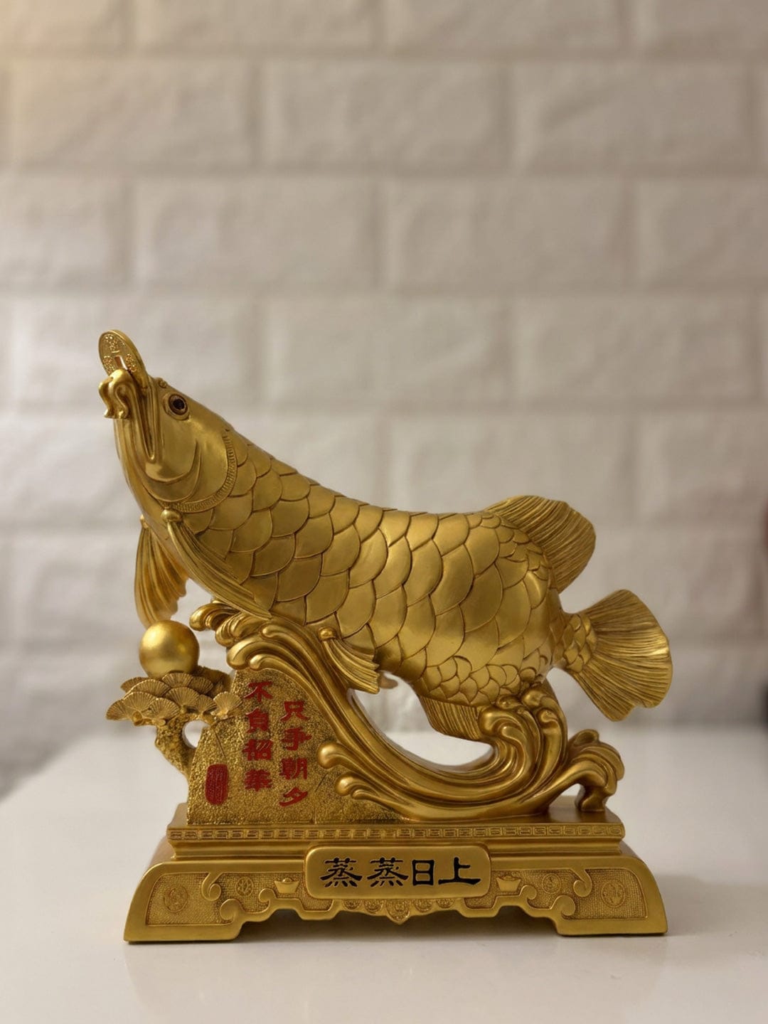 Customer photo review of The Rising Arowana Fortune Ornament