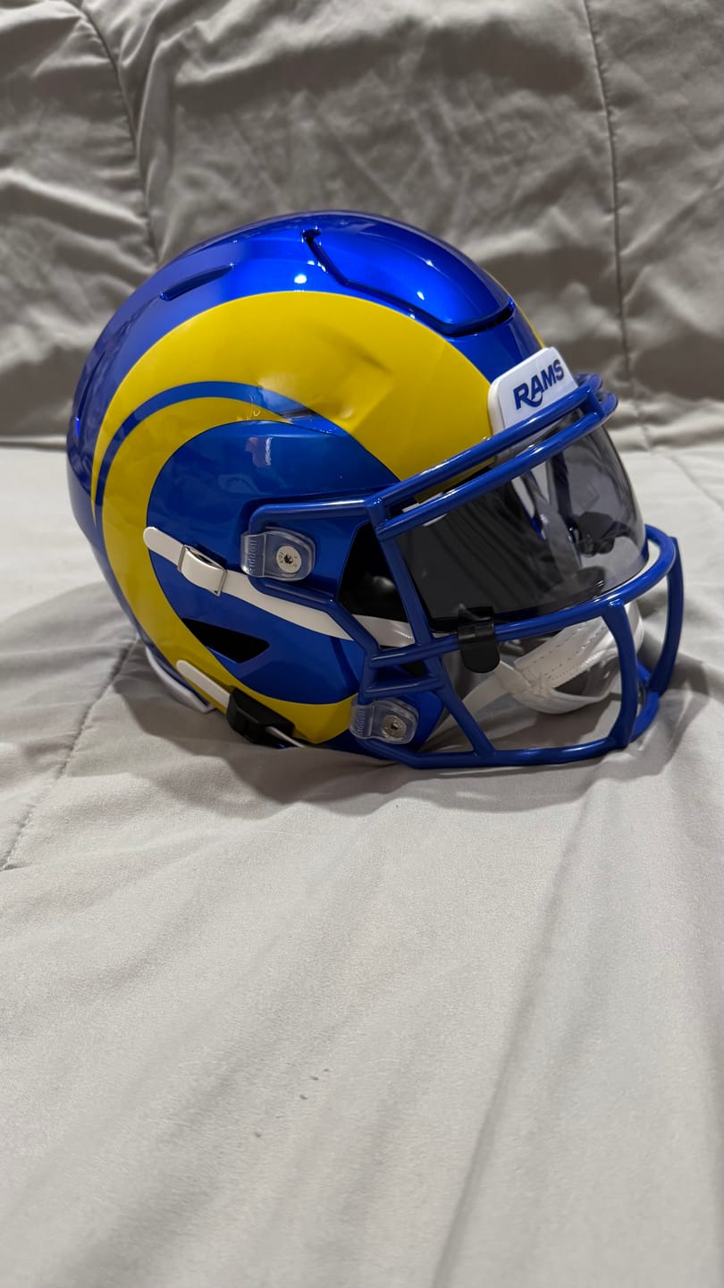 Customer photo review of LA Rams Riddell SpeedFlex Mid-Size MIDI Helmet