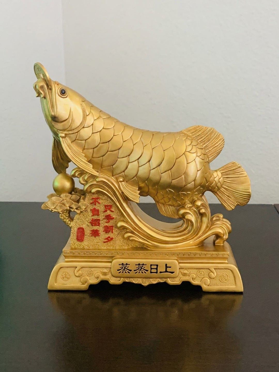 Customer photo review of The Rising Arowana Fortune Ornament