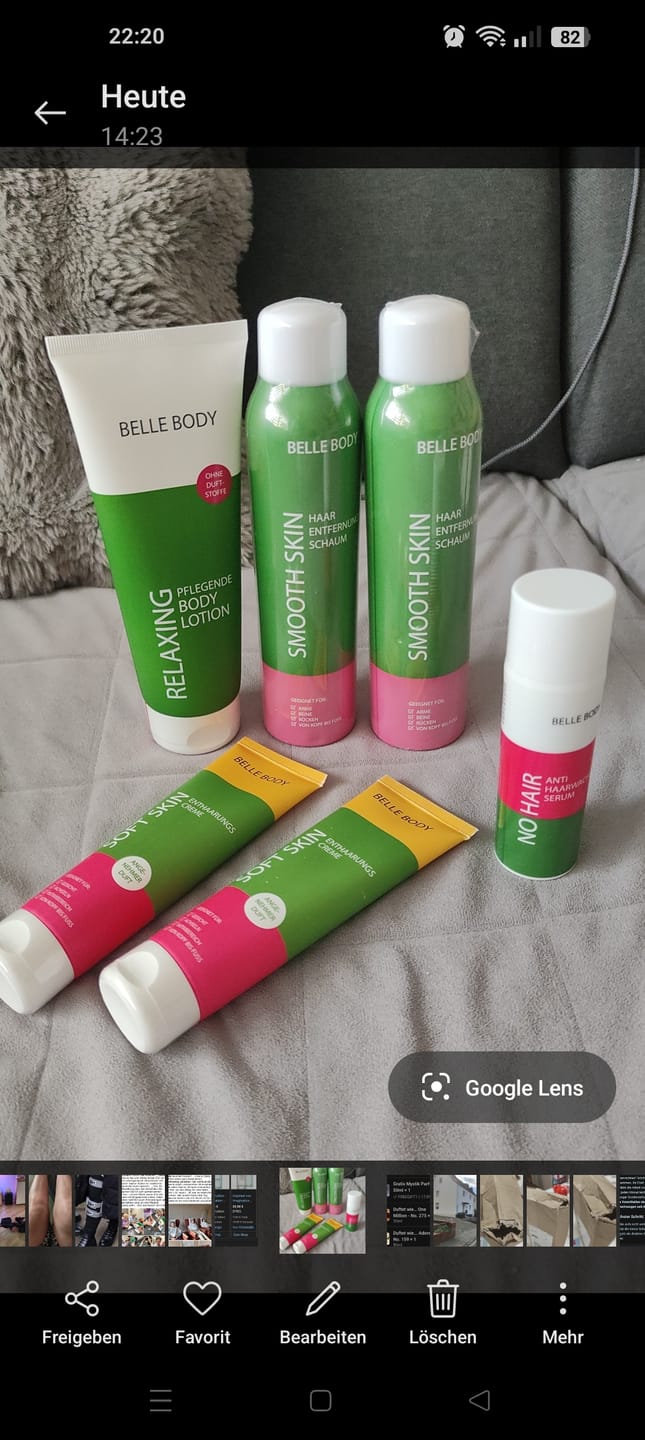 Customer photo review of Haarentfernung Komplett Set