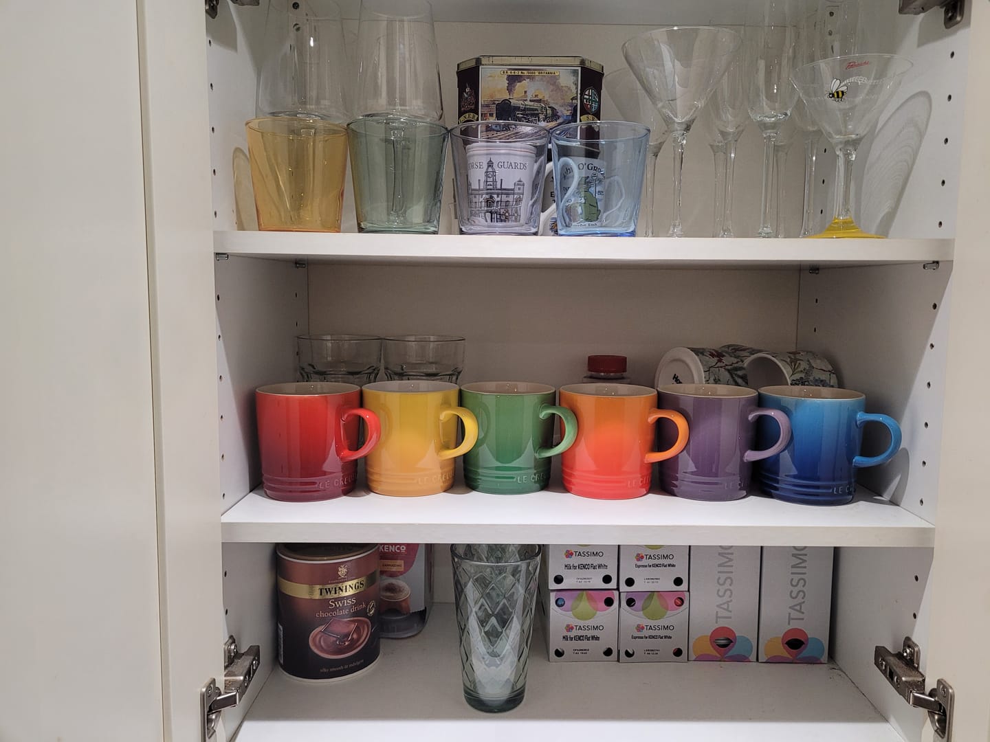 Customer photo review of Le Creuset Stoneware Stoneware Rainbow Set Of 6 Coffee Mugs 350ml