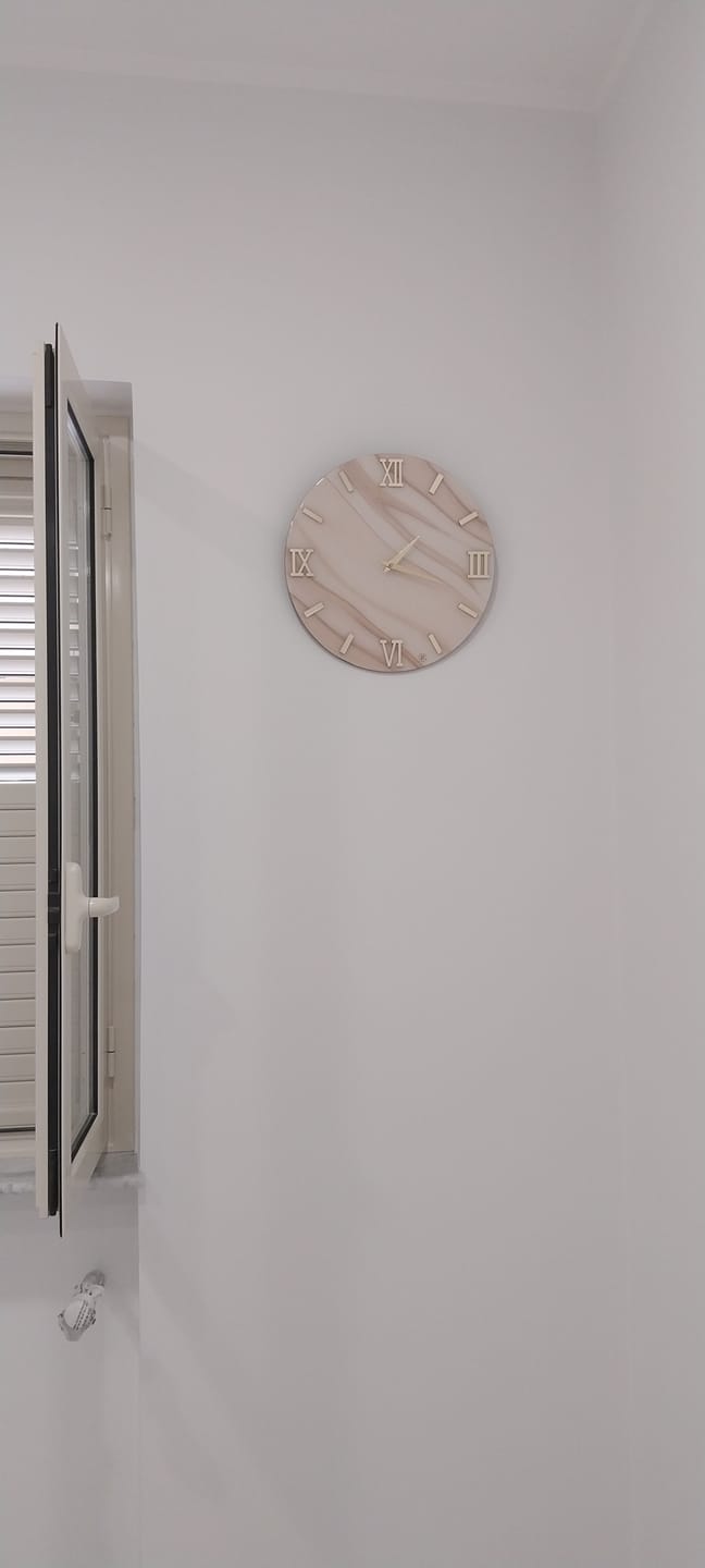 Customer photo review of Orologio da parete effetto marmo Sinai design moderno