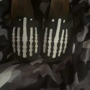 Customer photo review of Skeleton Mule Slides