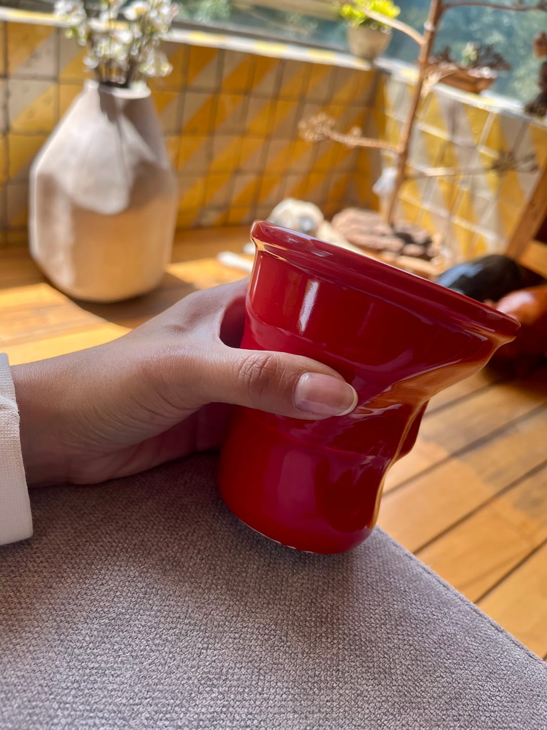 Customer photo review of Crushed Ceramic Mug 370ml/12oz