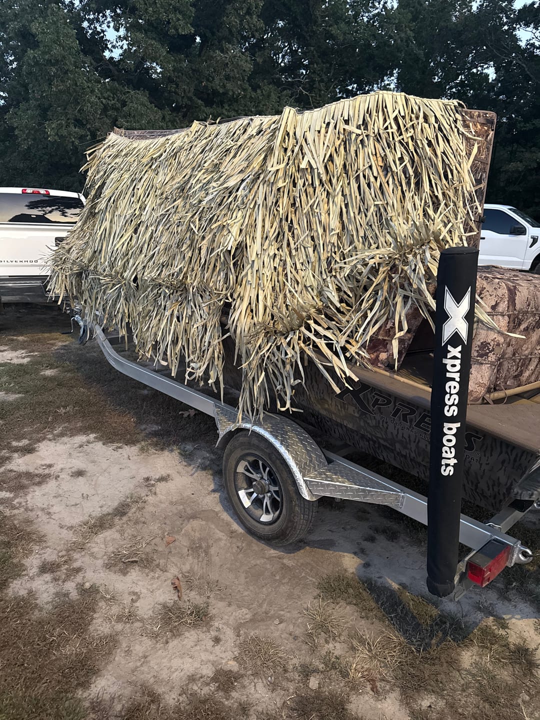 Customer photo review of Modular Panel Hunting Blind | A-Frame Pop Up Duck & Goose Blinds | Portable 3-4 Person Waterfowl Ground Blind Camo