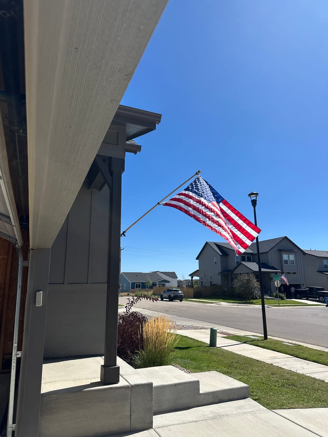 Customer photo review of 3' x 5' American Flag Set