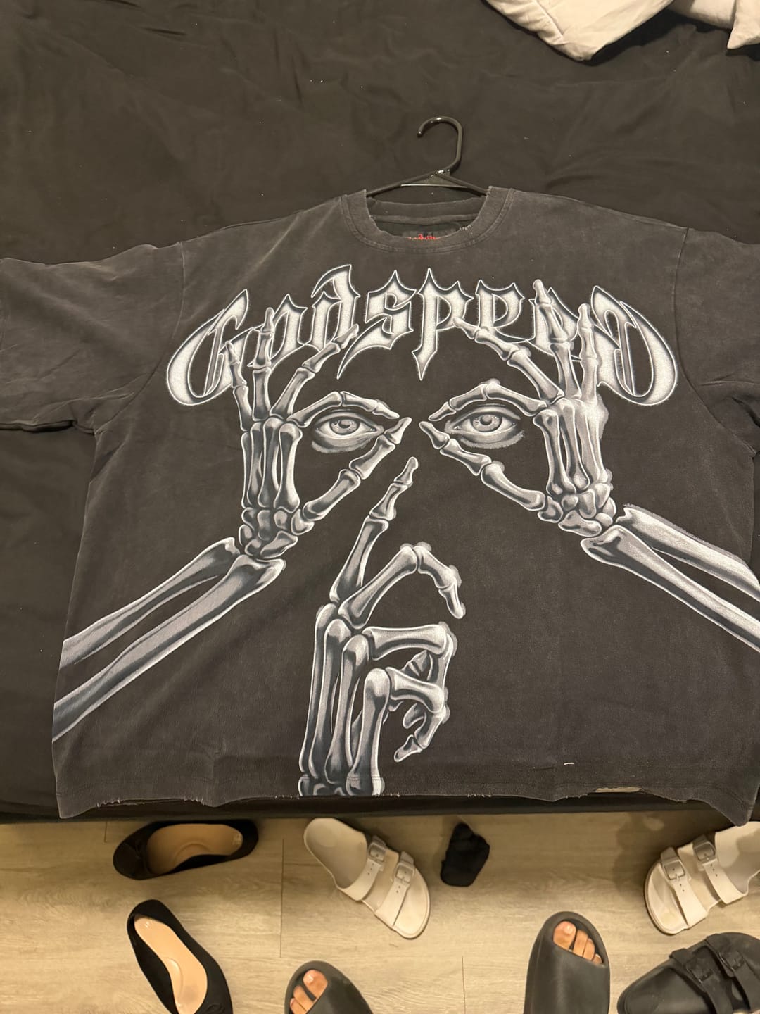 Customer photo review of Godspeed Silencio Tee Black Wash