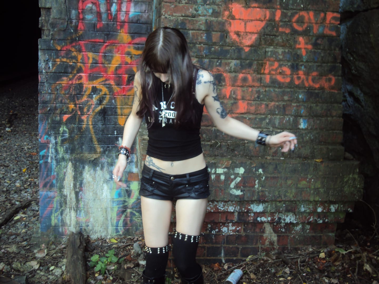Customer photo review of Obsidian Denim Shorts