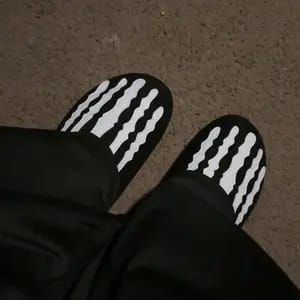Customer photo review of Skeleton Mule Slides
