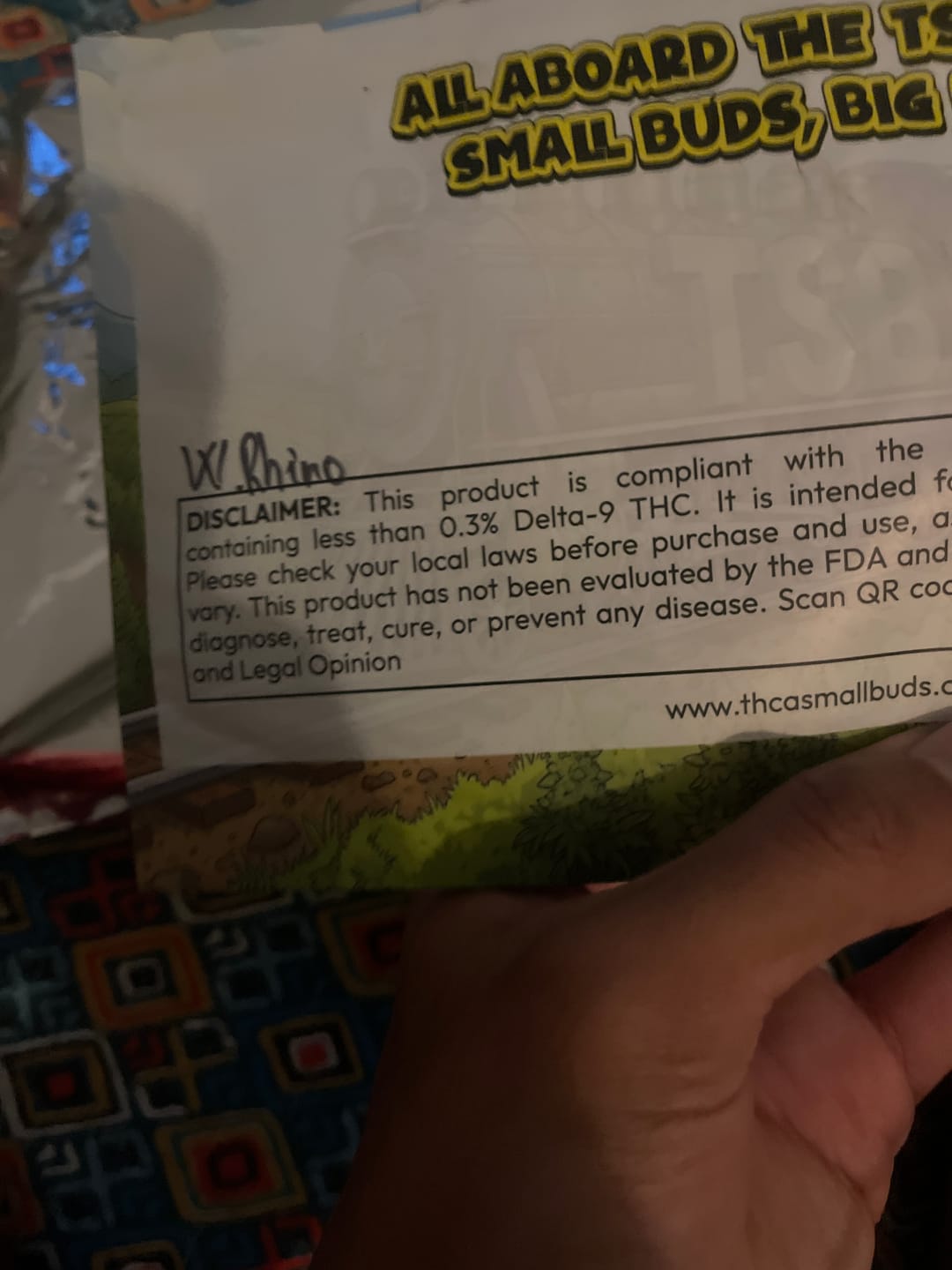Customer photo review of White Rhino THCA Flower
