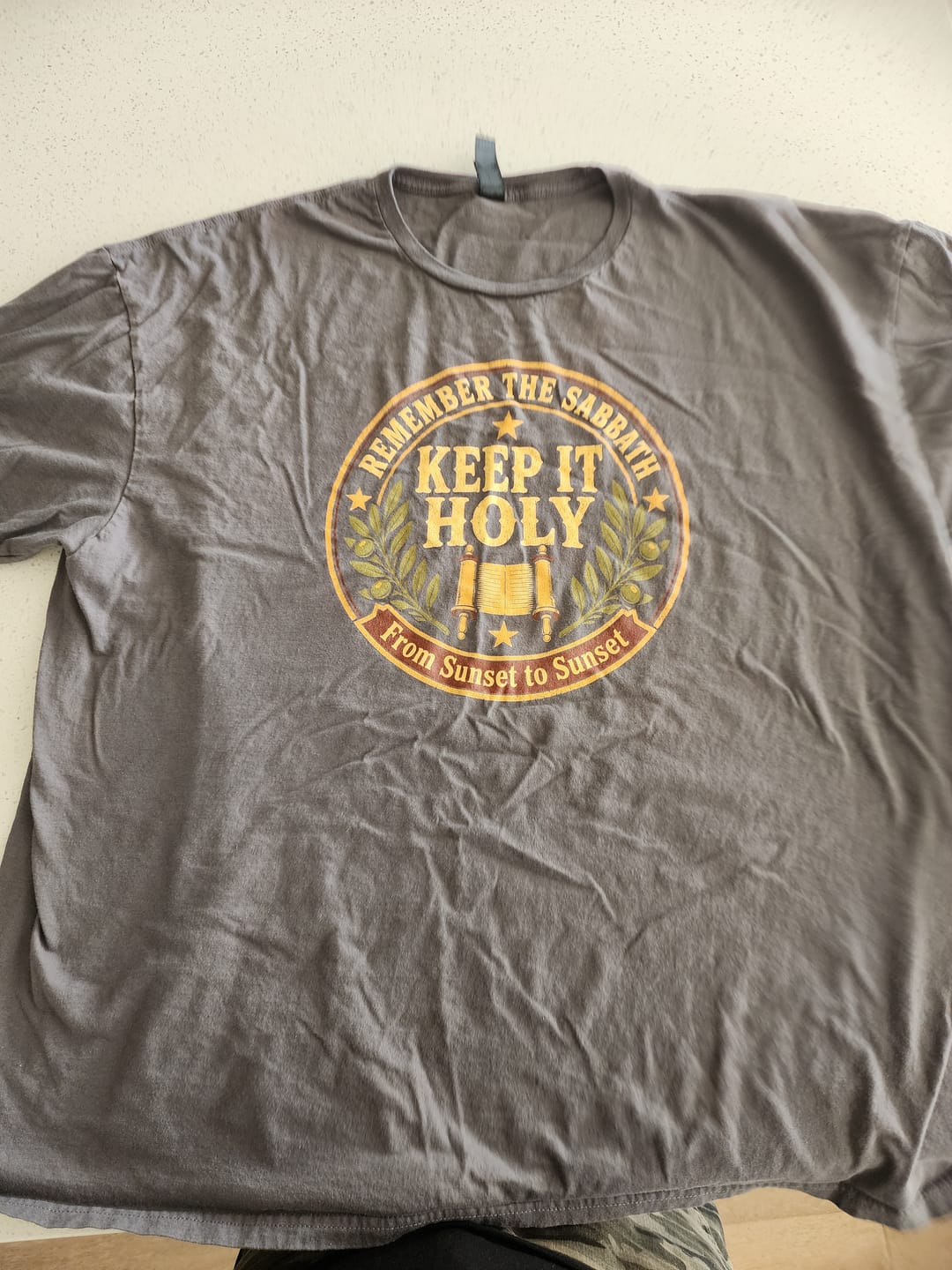 Customer photo review of Keep It Holy T-Shirt