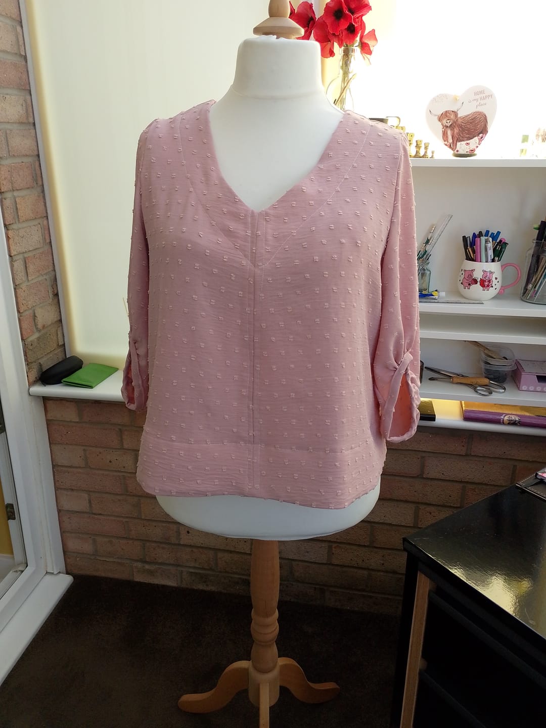 Customer photo review of Special Offer Dobby Spot Polyester Fabric