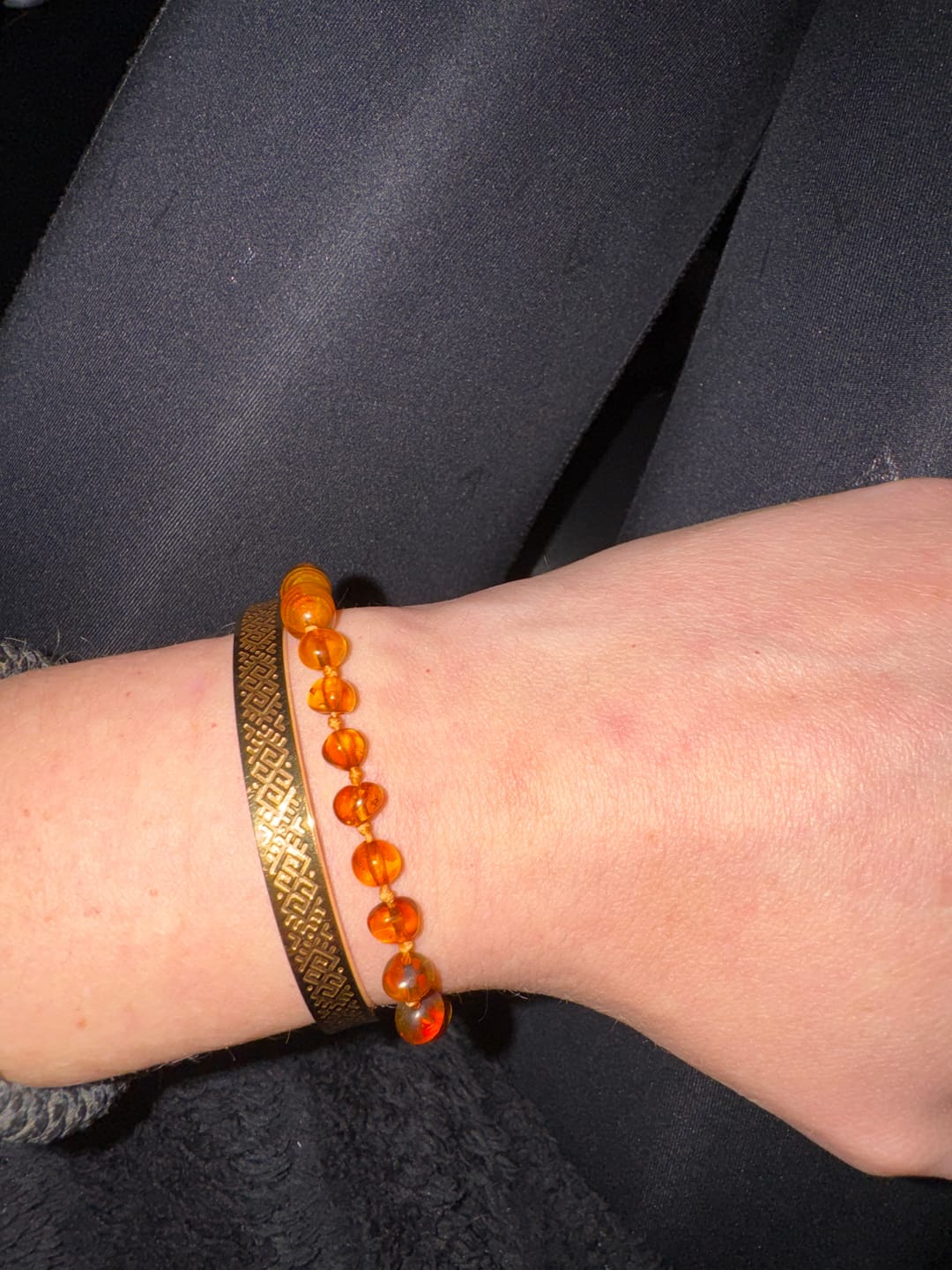 Customer photo review of Titāna rokassprādze "Nacionālā josta"