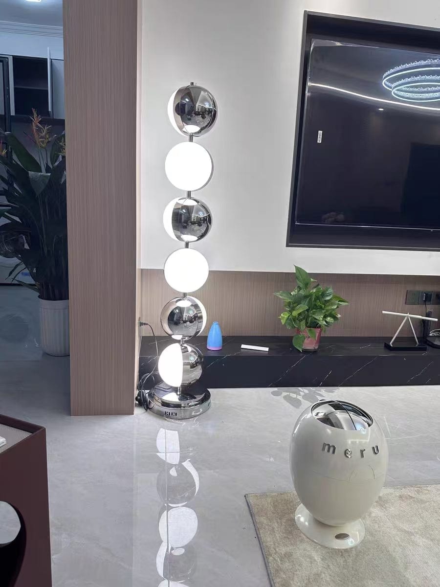 Customer photo review of Astra Rotatable Silver Sphere Table Lamp & Floor Lamp