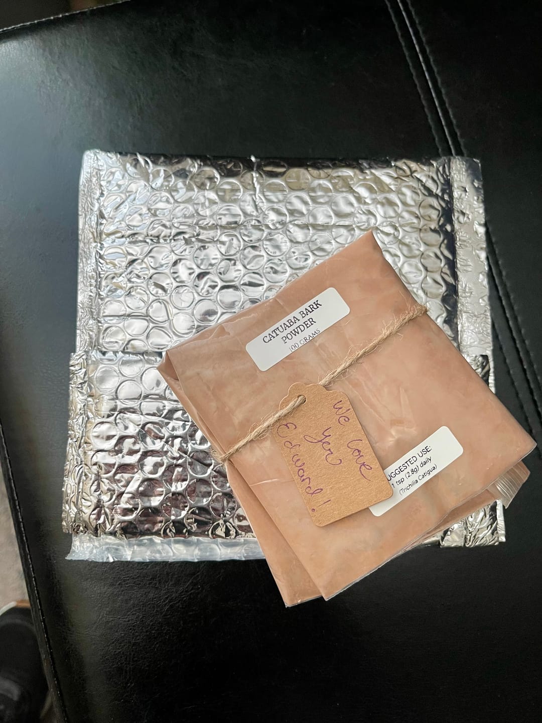 Customer photo review of Catuaba Bark Powder 100 grams - Medicinal Aphrodisiac