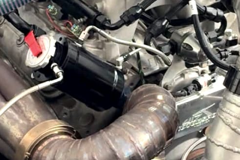 Customer photo review of Coolant Expansion Tank / Remote Fill Billet Black Anodized w/ Mount