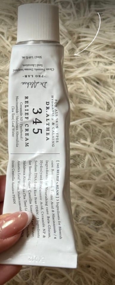Customer photo review of Nomierinošs krēms ar resveratrolu Dr. Althea 345 Relief Cream