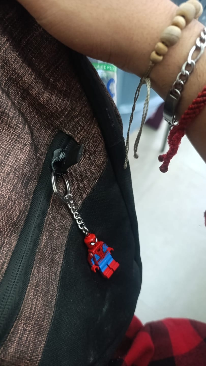 Customer photo review of Llavero de Spider-Man