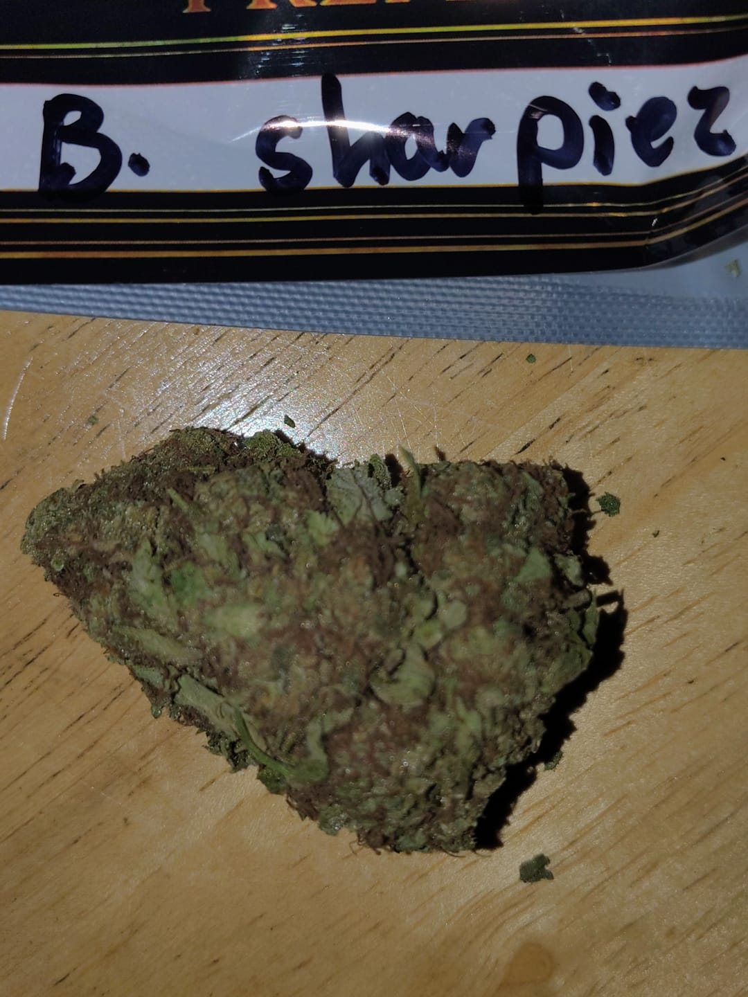 Customer photo review of Blue Sharpiez THCA Flower