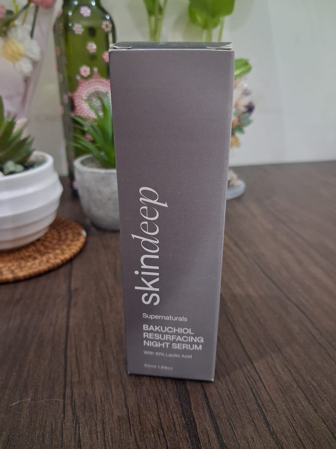 Customer photo review of BAKUCHIOL RESURFACING NIGHT SERUM - with 10% Lactic Acid