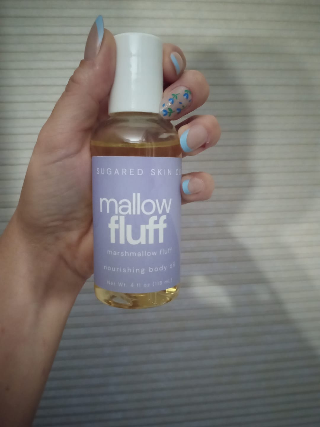 Customer photo review of Mallow Fluff Body Oil