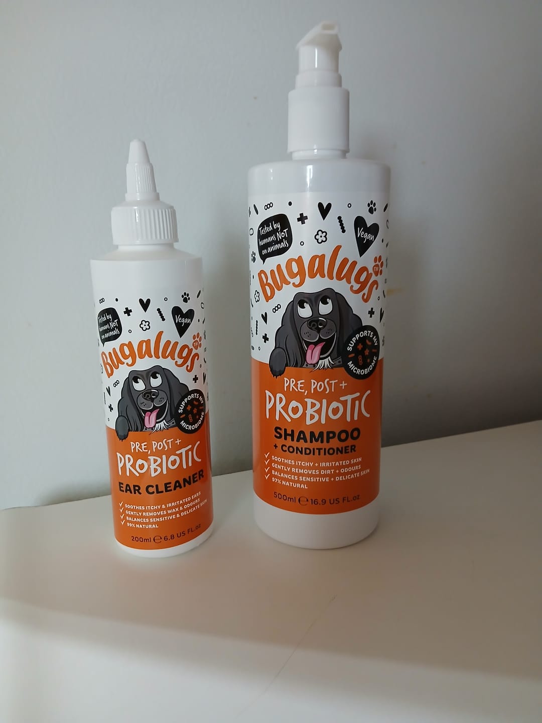 Customer photo review of Pre, Post + Probiotic Shampoo + Conditioner for Dogs
