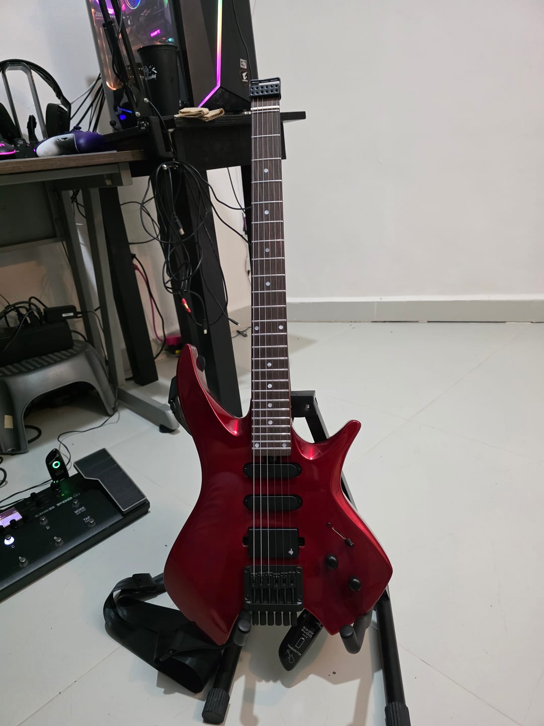 Customer photo review of Donner HLX-500 Guitarra eléctrica sin pala