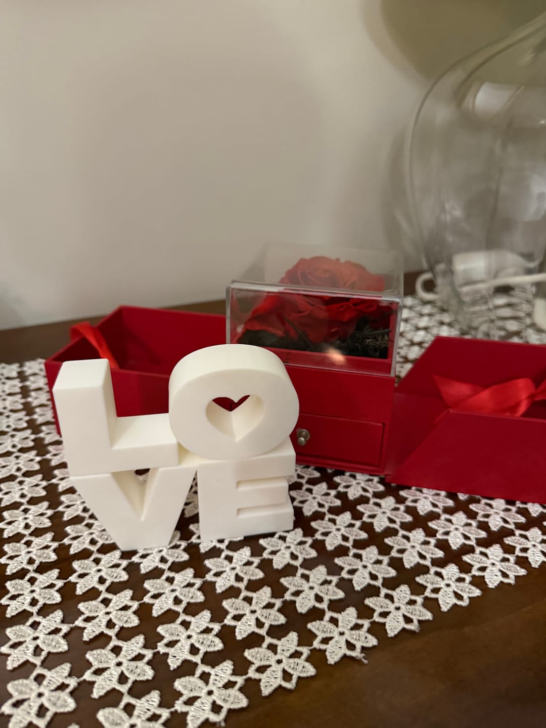 Customer photo review of Scultura "LOVE" con Cuore