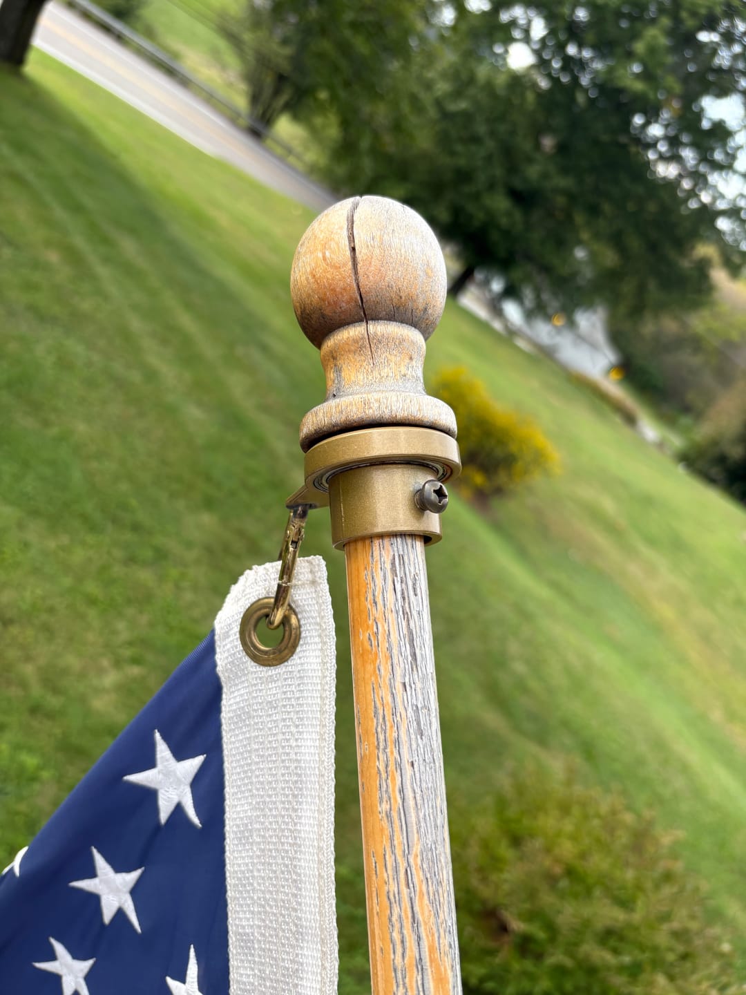 Customer photo review of 3' x 5' American Flag Set