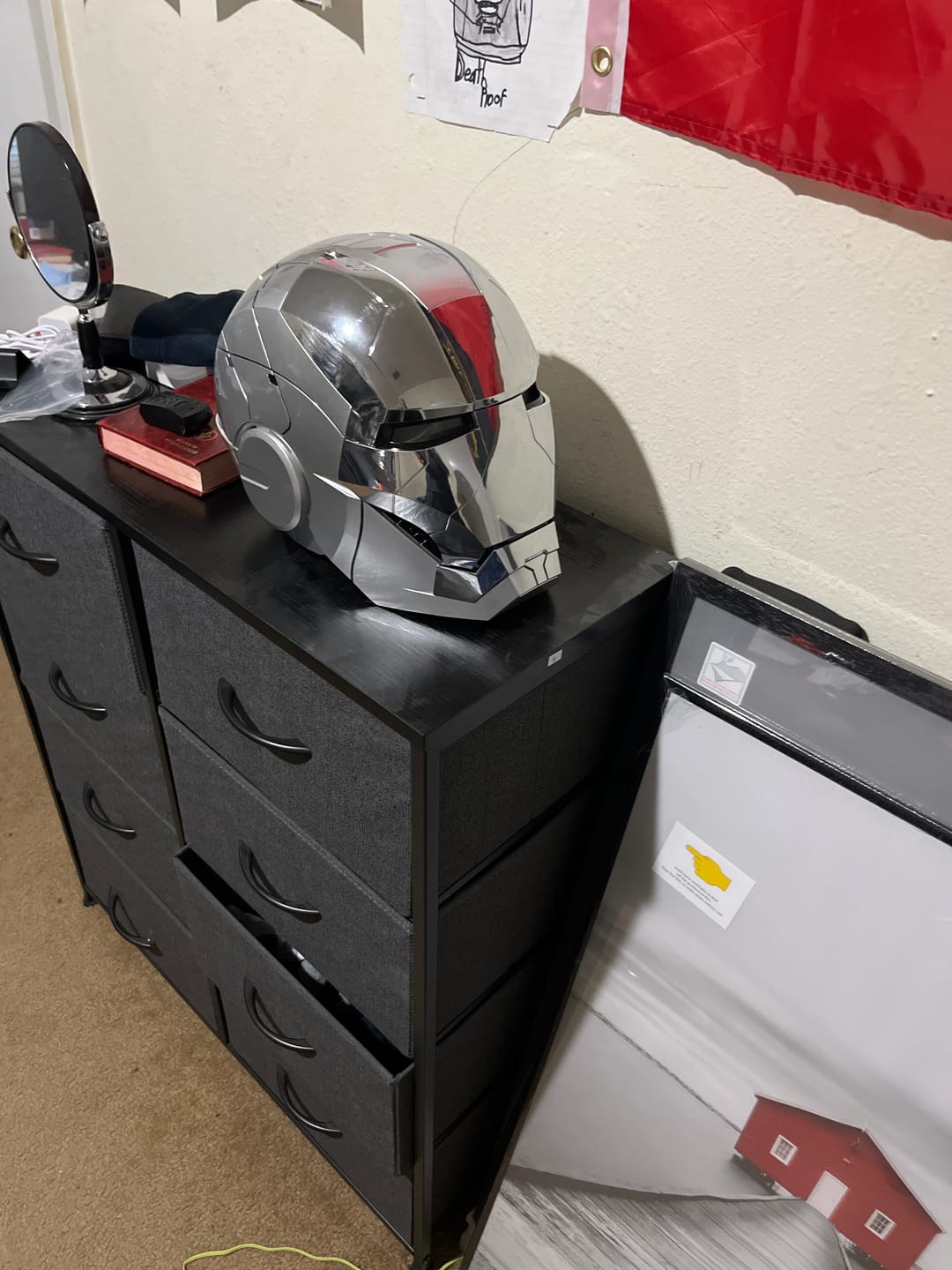 Customer photo review of AutoKing | Silver MK5 Iron Man Helmet — Jarvis Voice Control | 1:1 Wearable Cosplay