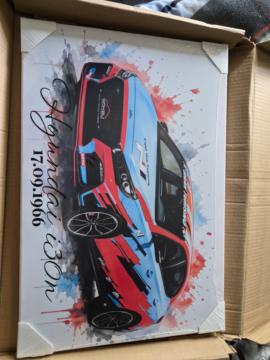 Customer photo review of Dein Fahrzeug als Kunstwerk – mit Live-Vorschau, als Poster oder Leinwand
