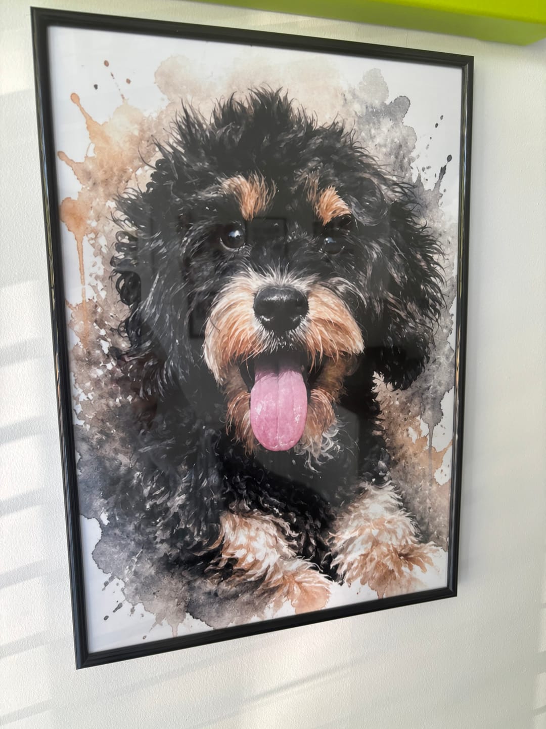 Customer photo review of Watercolour Realistic Portrait - Personalised Poster