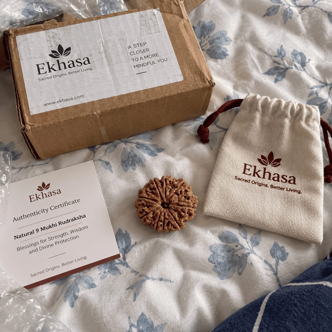 Customer photo review of 9 Mukhi Rudraksha (Nepali)