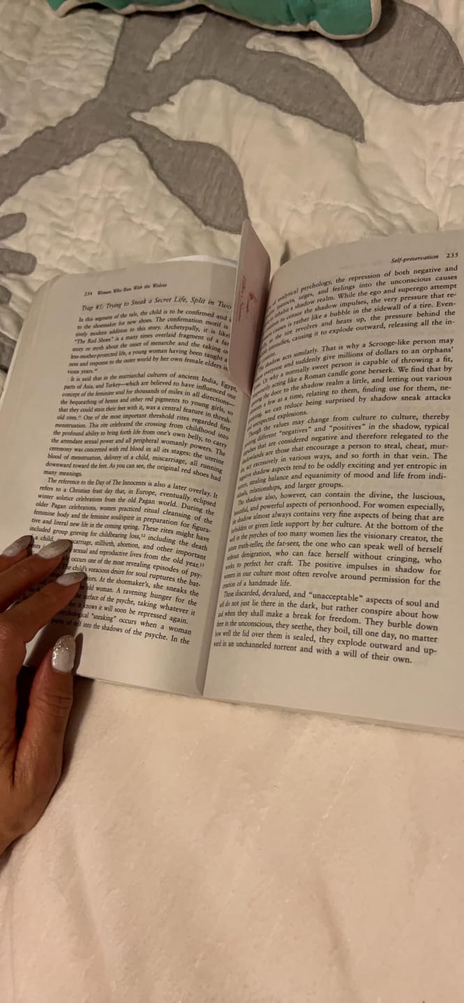 Customer photo review of Women Who Run with the Wolves