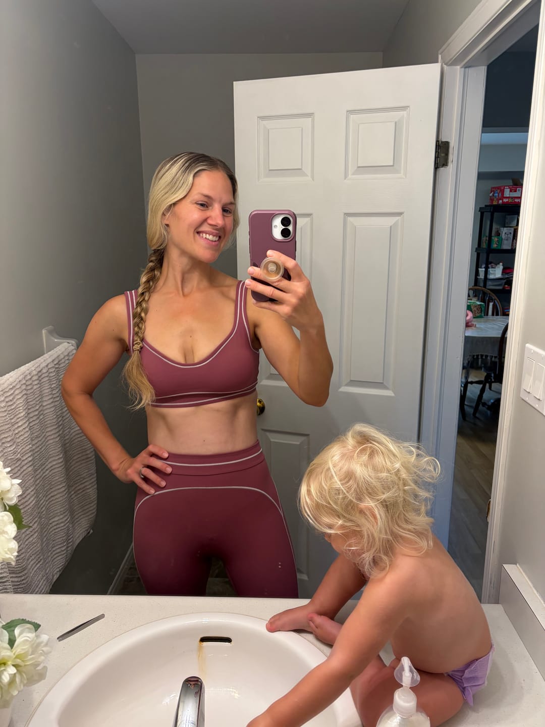 Customer photo review of The Amara Sports Bra Leggings 2-Piece Set
