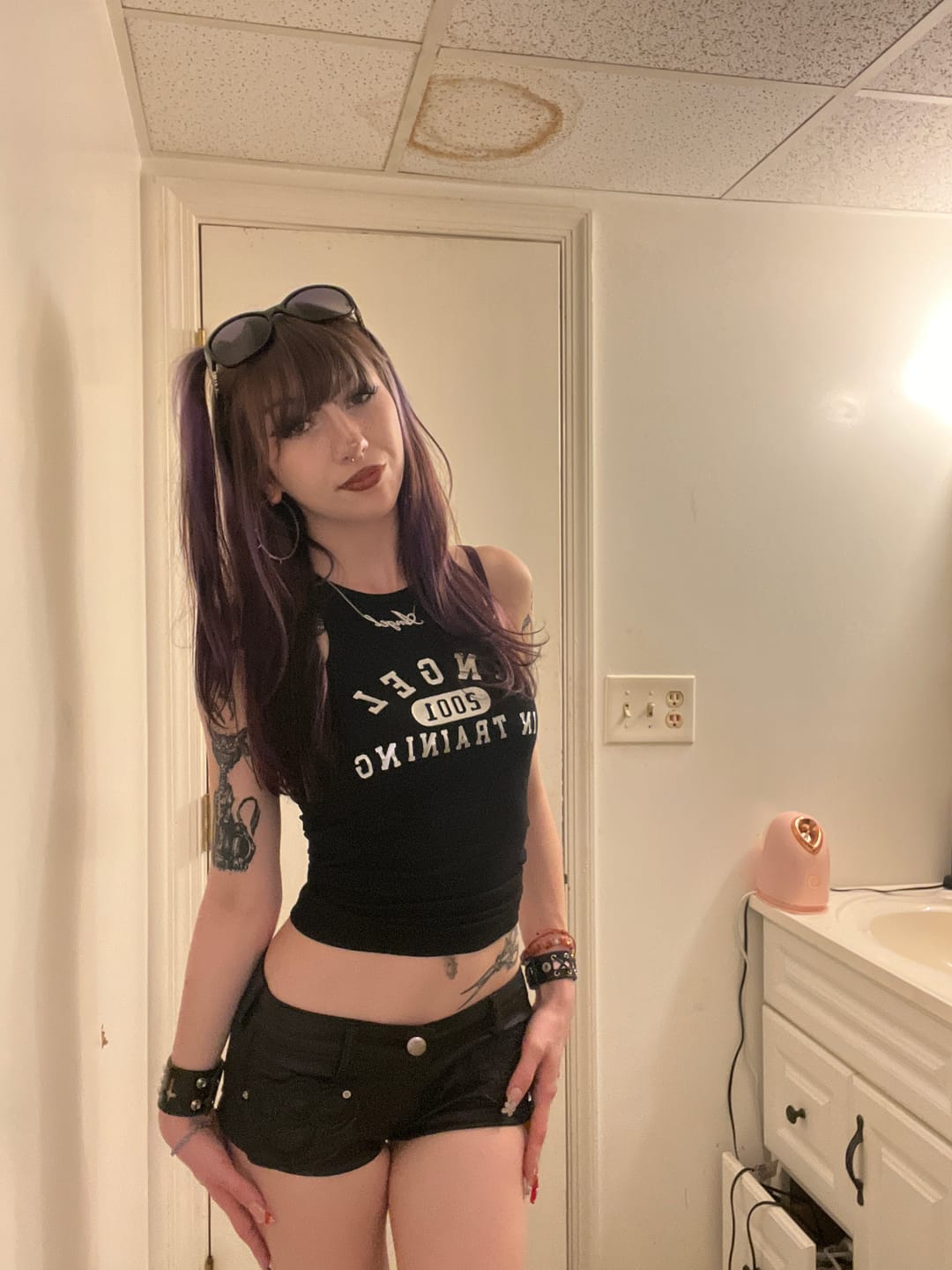 Customer photo review of Angel in Training Tank - Black