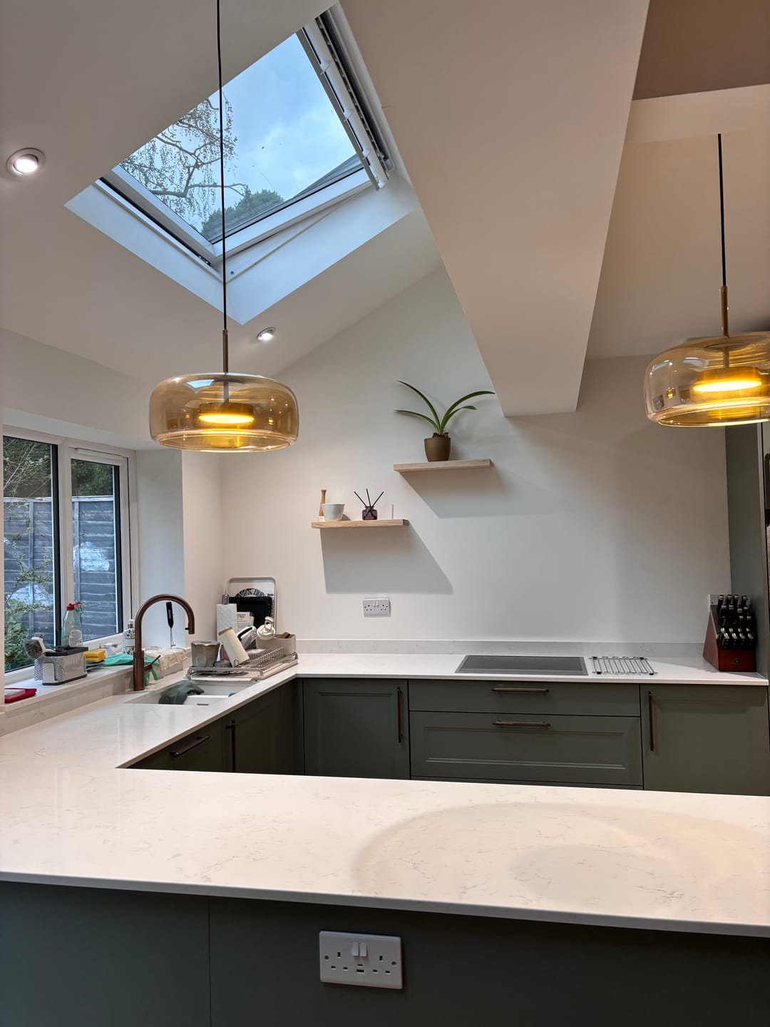Customer photo review of Oak Floating Shelves – Pack of 2