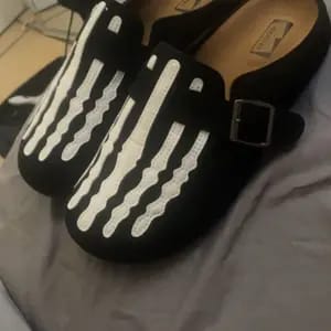 Customer photo review of Skeleton Mule Slides