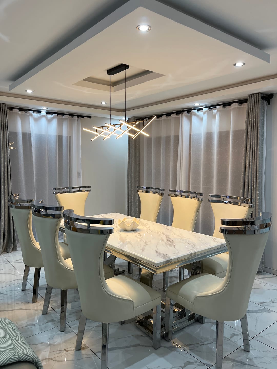 Customer photo review of Kinetic Adjustable LED Pendant Light - Black