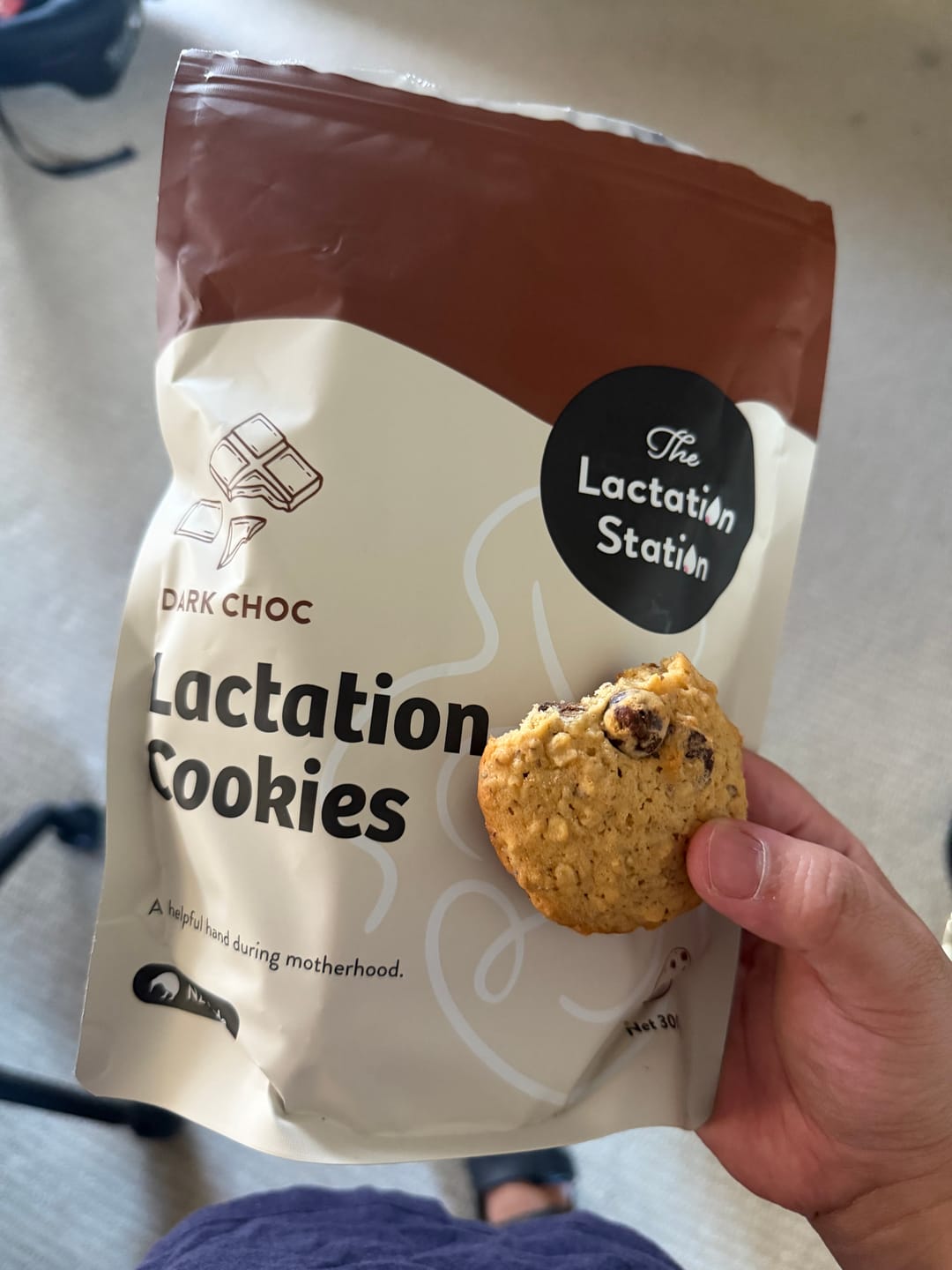 Customer photo review of Dark Choc Lactation Cookies