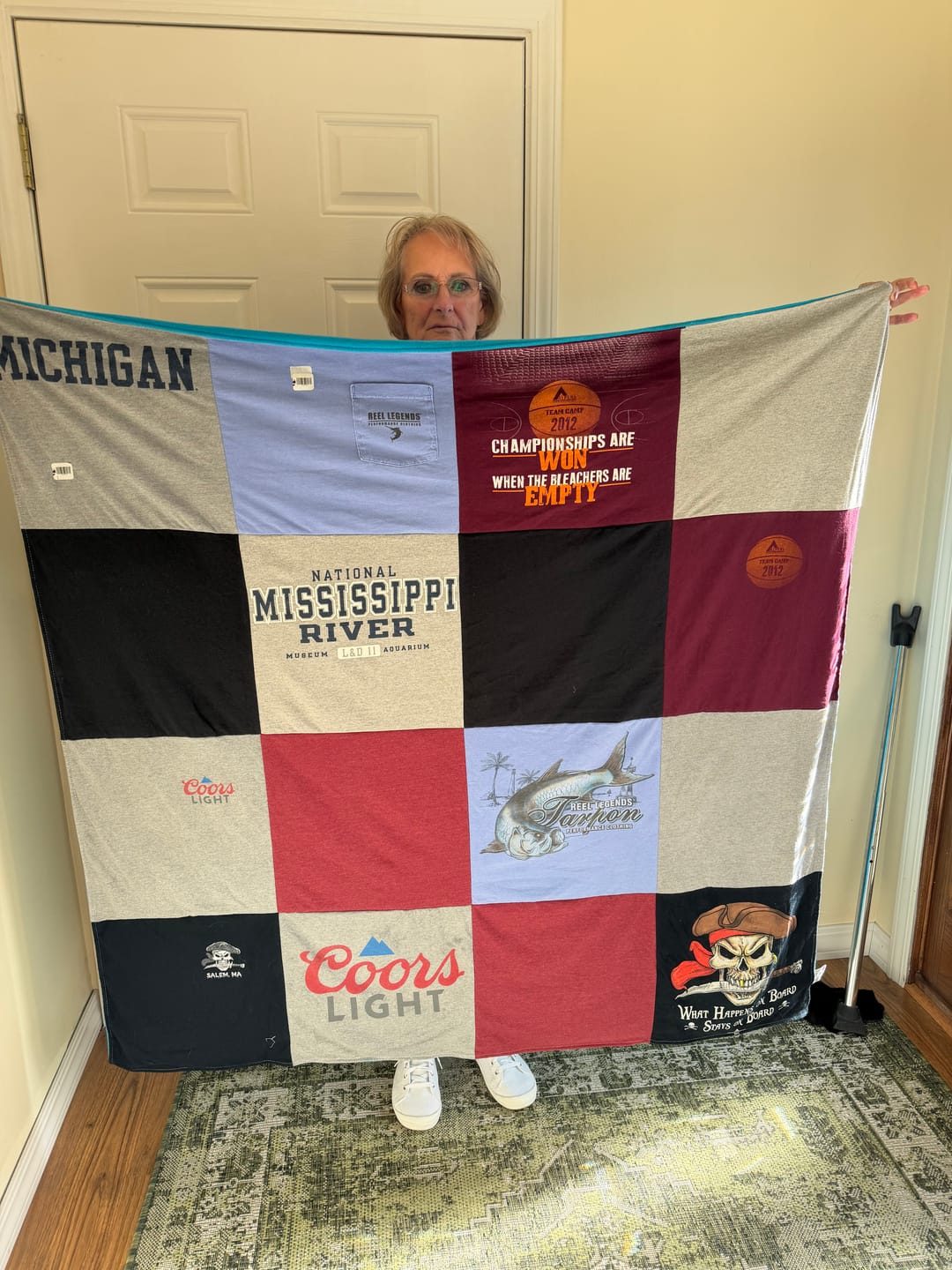Customer photo review of Project Repat T-Shirt Quilt
