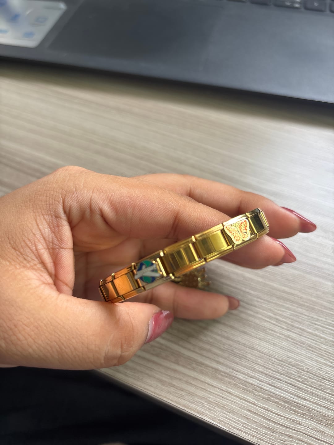 Customer photo review of Pulsera Italiana Clásica para Charms