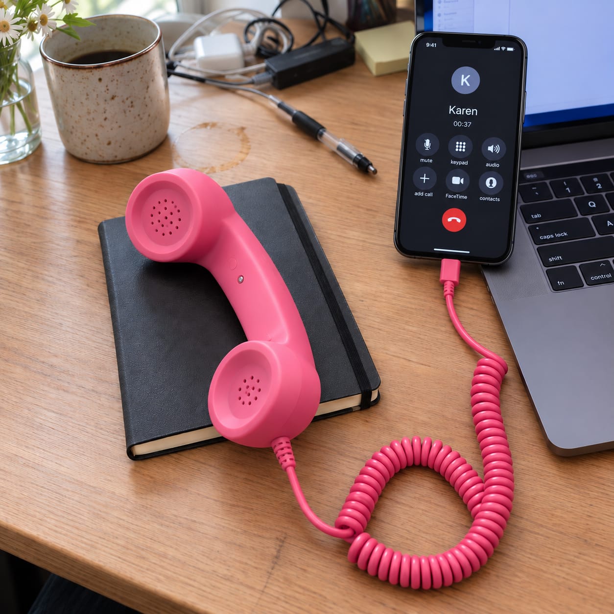 Customer photo review of HelloBack™ — Bring Back the Feeling of a Real Call