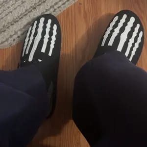 Customer photo review of Skeleton Mule Slides