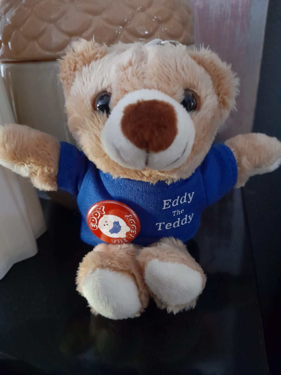 Customer photo review of Eddy The Teddy Bear Keyring