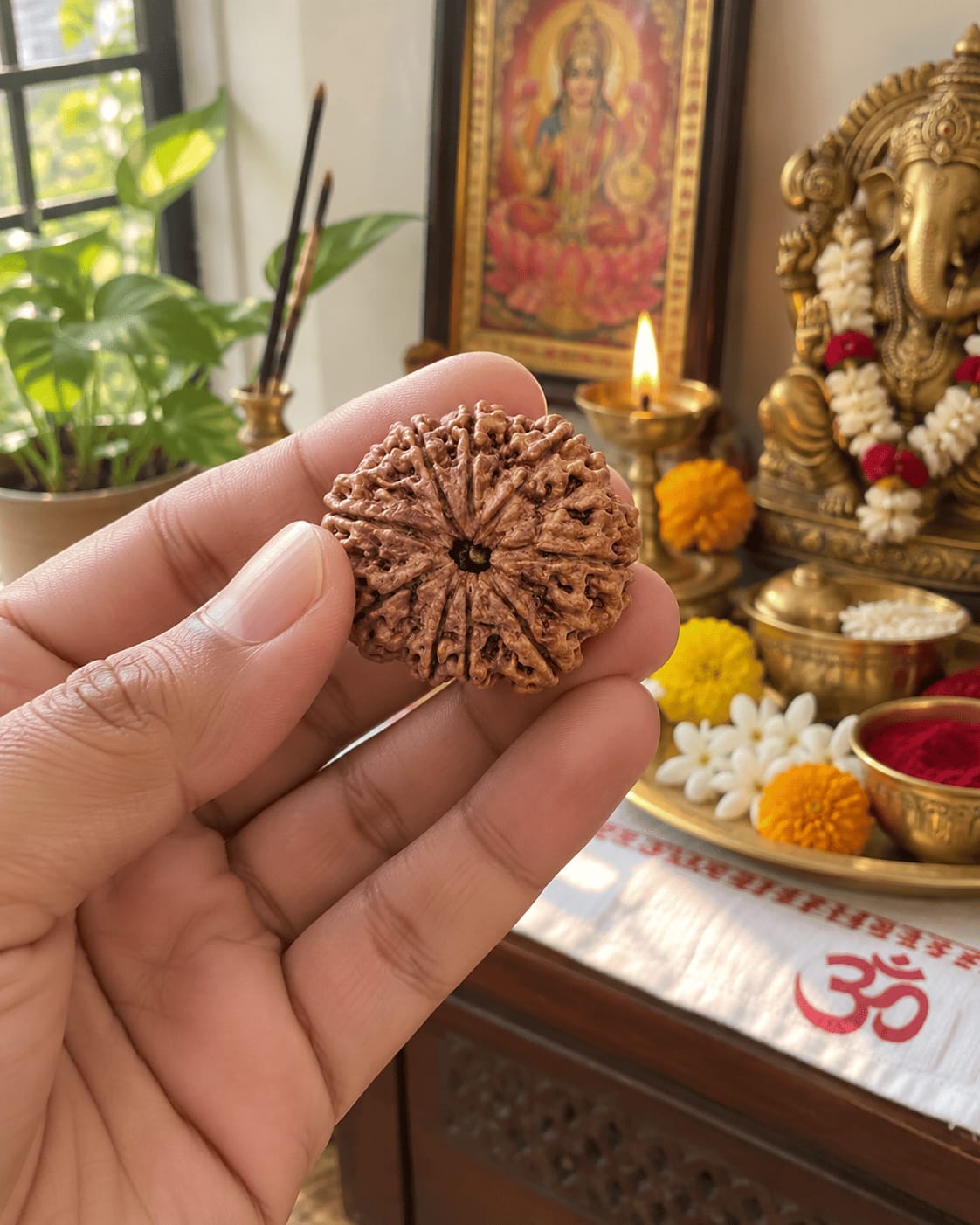 Customer photo review of 9 Mukhi Rudraksha (Nepali)