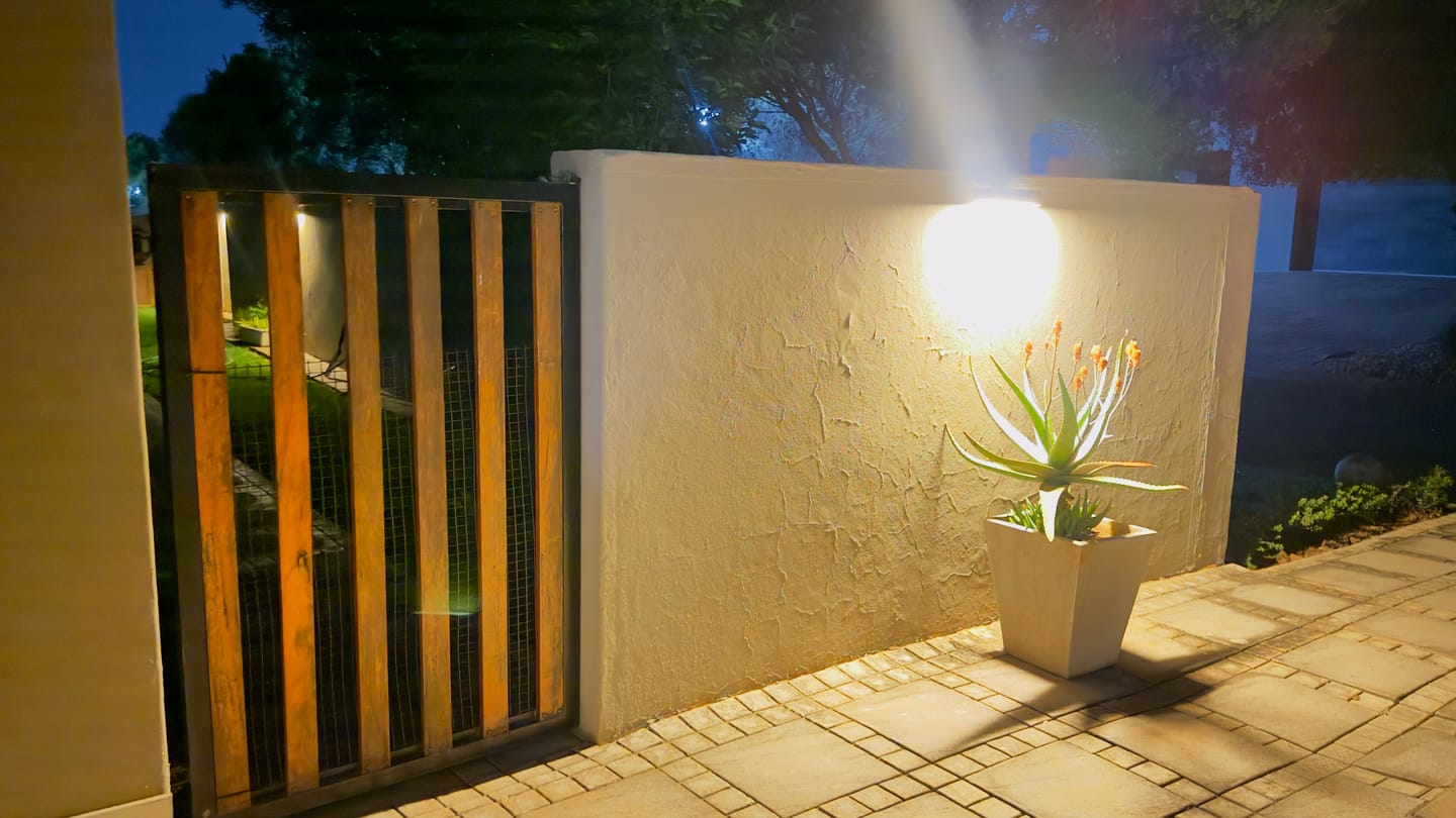 Customer photo review of Solar Wall Light with Motion Sensor